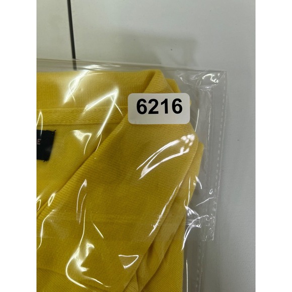 Aeropostale Womens Size Xl Yellow Short Sleeve Polo Shirt - Picture 9 of 9